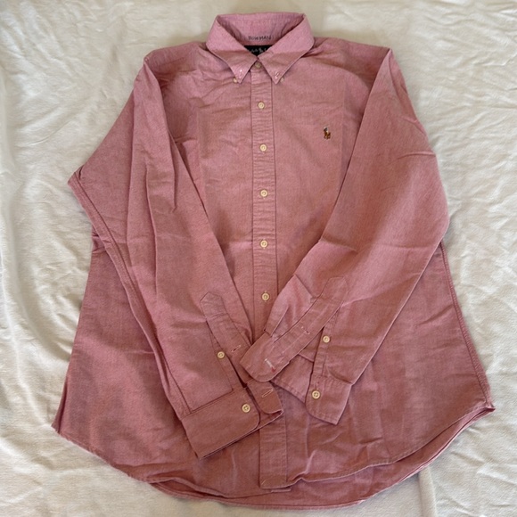 Mens Ralph Lauren button-down shirt large Name written inside collar - Picture 6 of 9